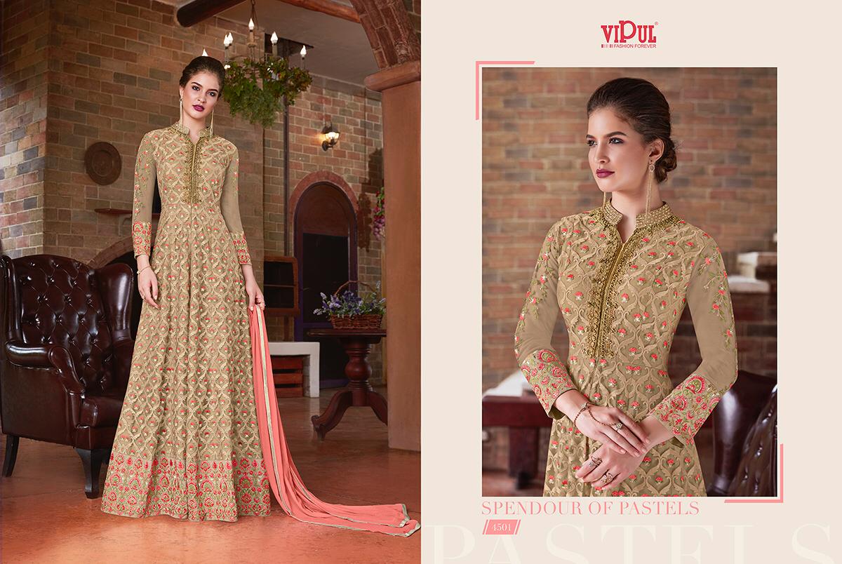 VIPUL-DCAT 45 Heavy Embroidered Anarkali Salwar Kameez VIPUL-DCAT 45 Heavy Embroidered Anarkali Salwar Kameez